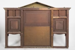 Miroir en noyer sculpté du mouvement esthétique de J Smithey