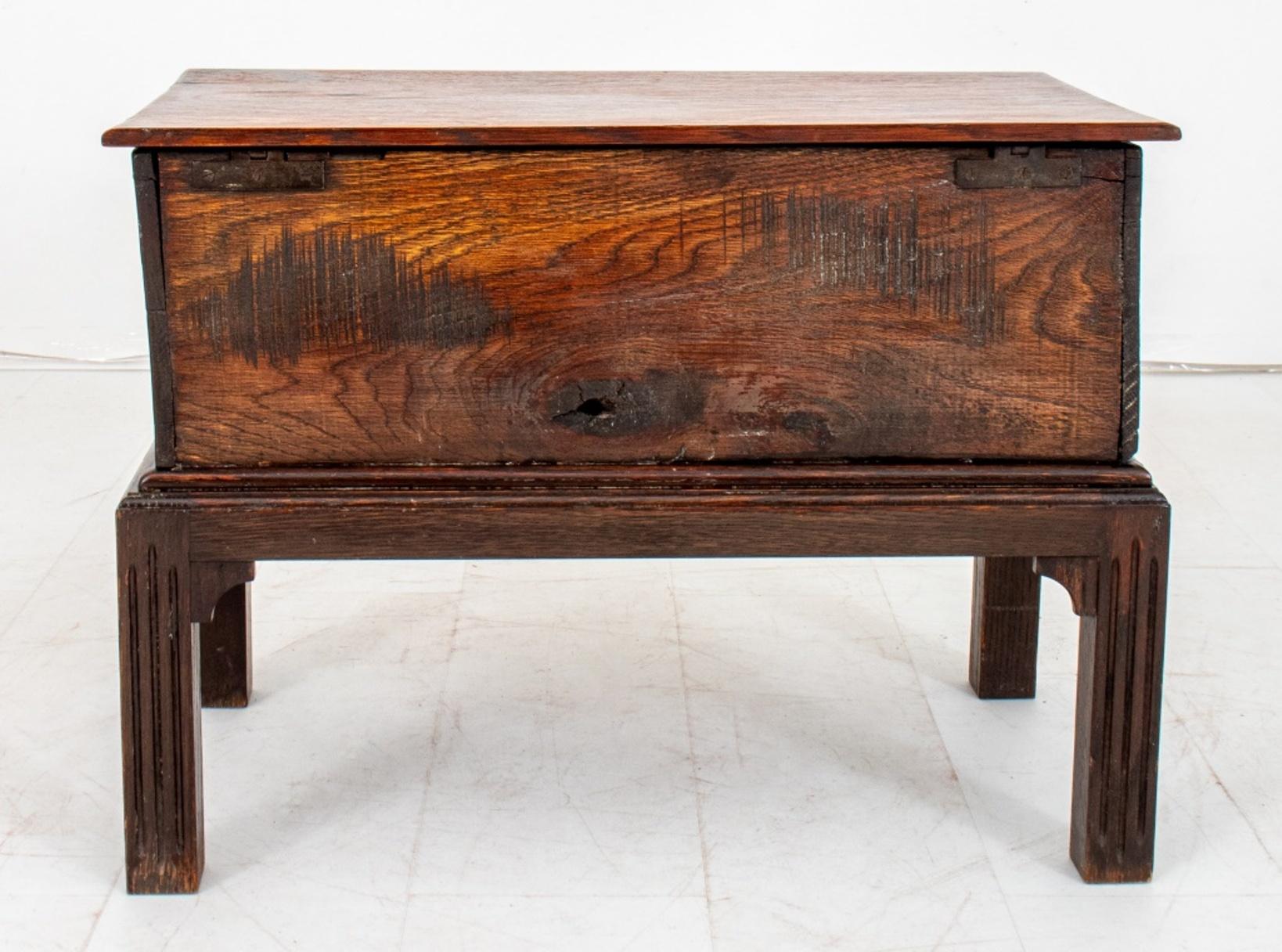 Hardwood Aesthetic Movement Carved Wood Side Table For Sale