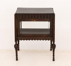 Aesthetic Movement Carved Wood Vitrine Cabinet