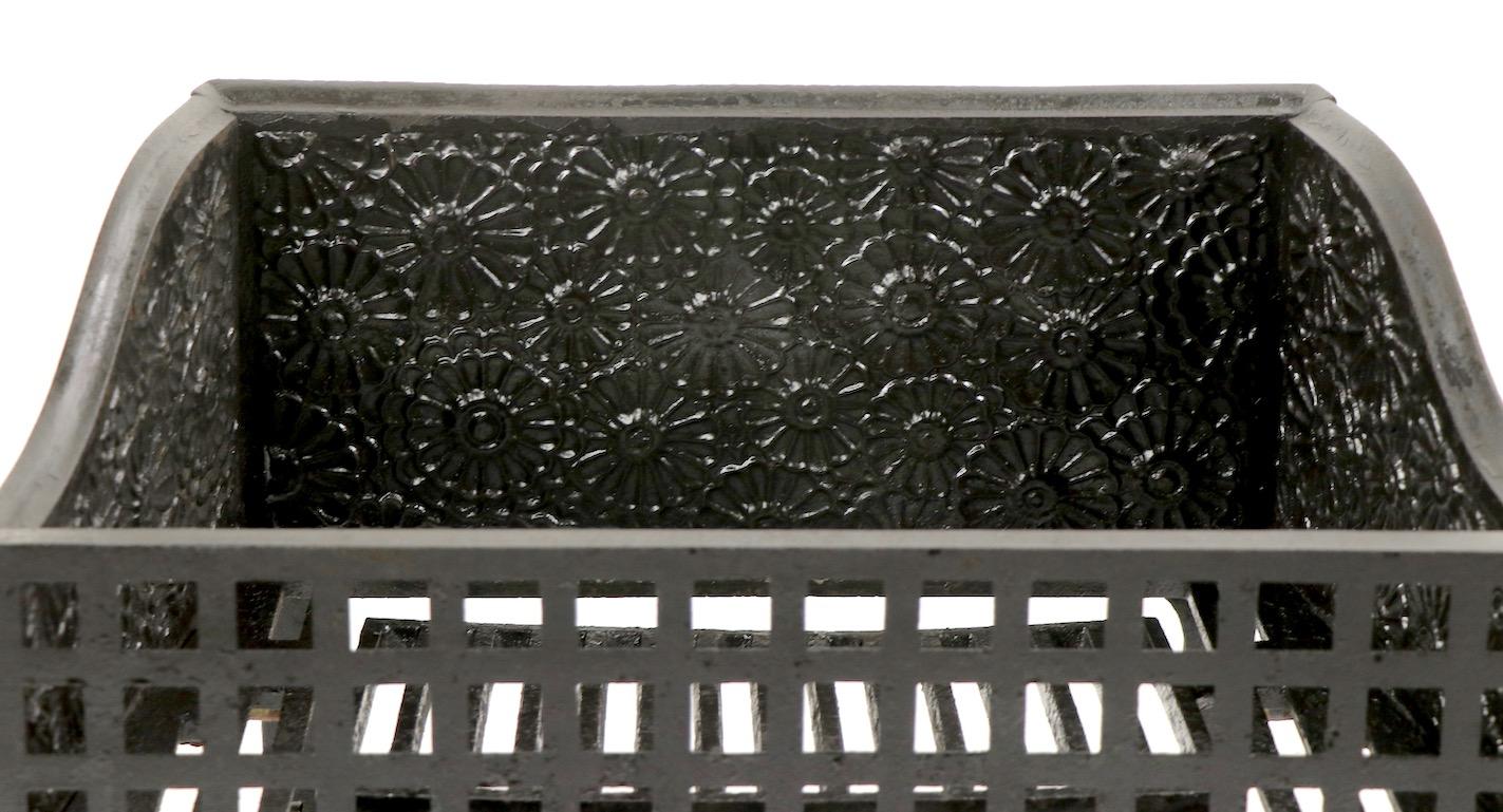 American Aesthetic Movement Cast Iron Fireplace Grate by C. B. Evans