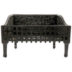 Aesthetic Movement Cast Iron Fireplace Grate by C. B. Evans