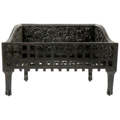 Aesthetic Movement Cast Iron Fireplace Grate by C. B. Evans