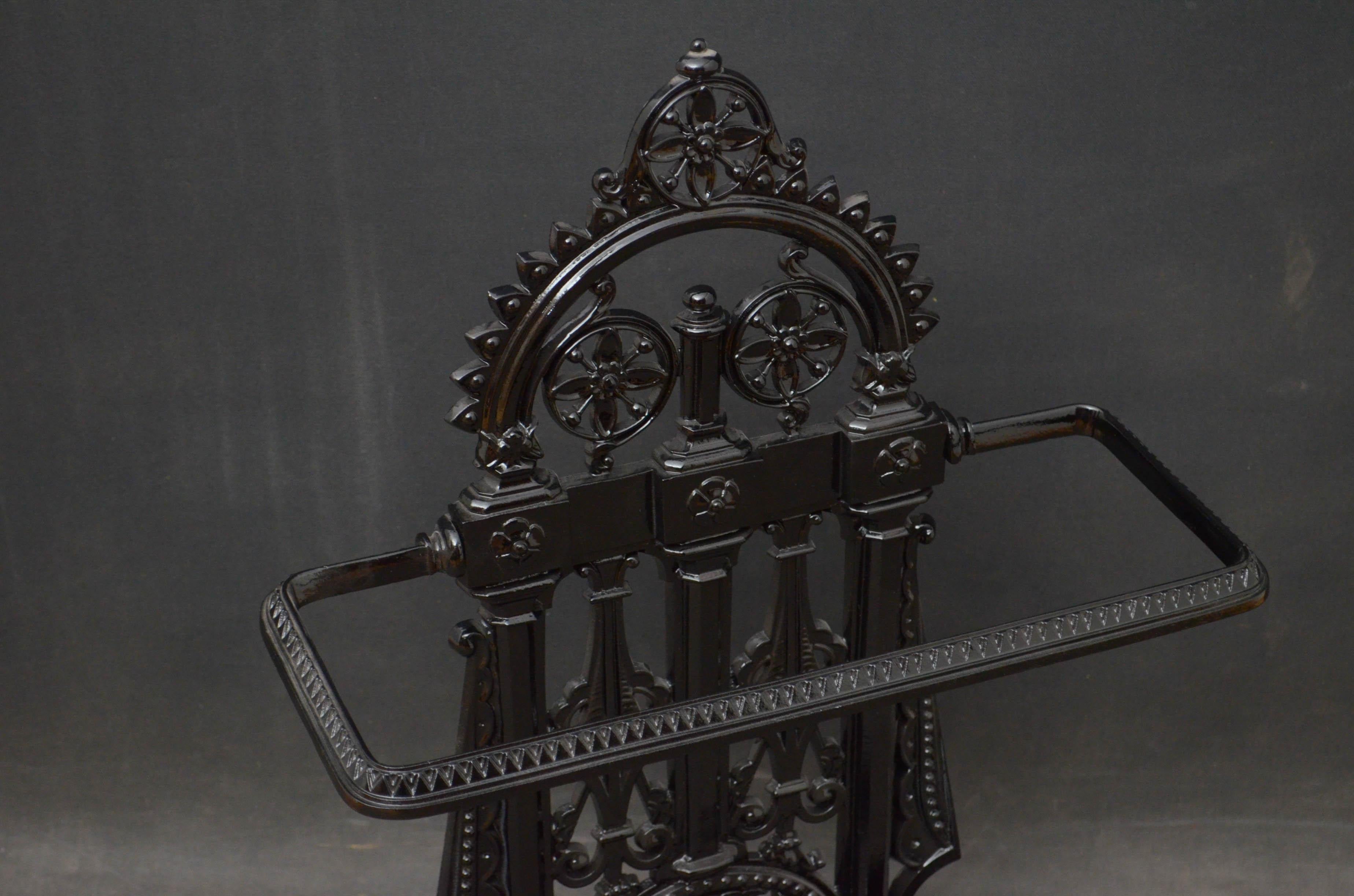 British Aesthetic Movement Cast Iron Umbrella Stand