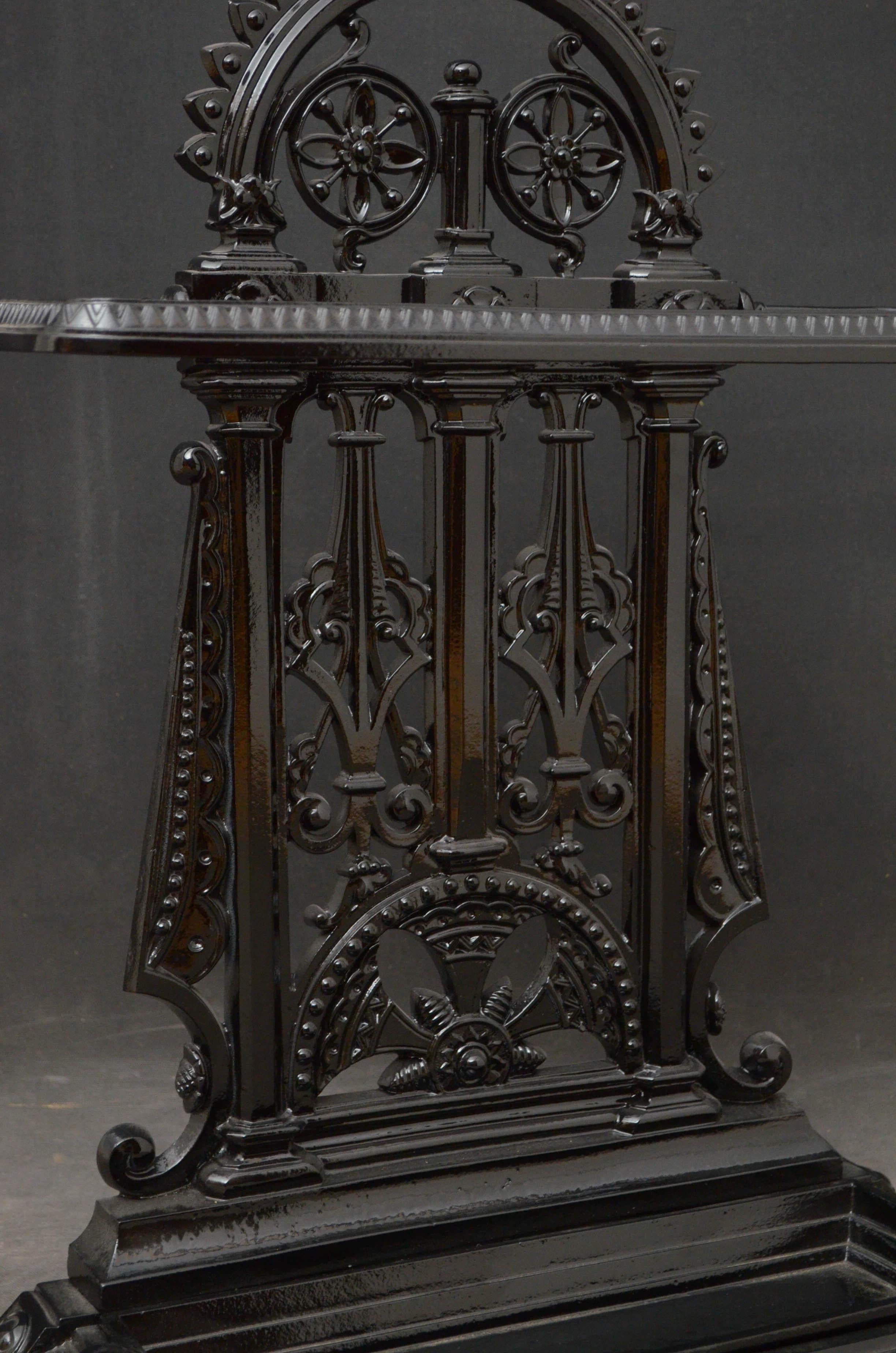 19th Century Aesthetic Movement Cast Iron Umbrella Stand