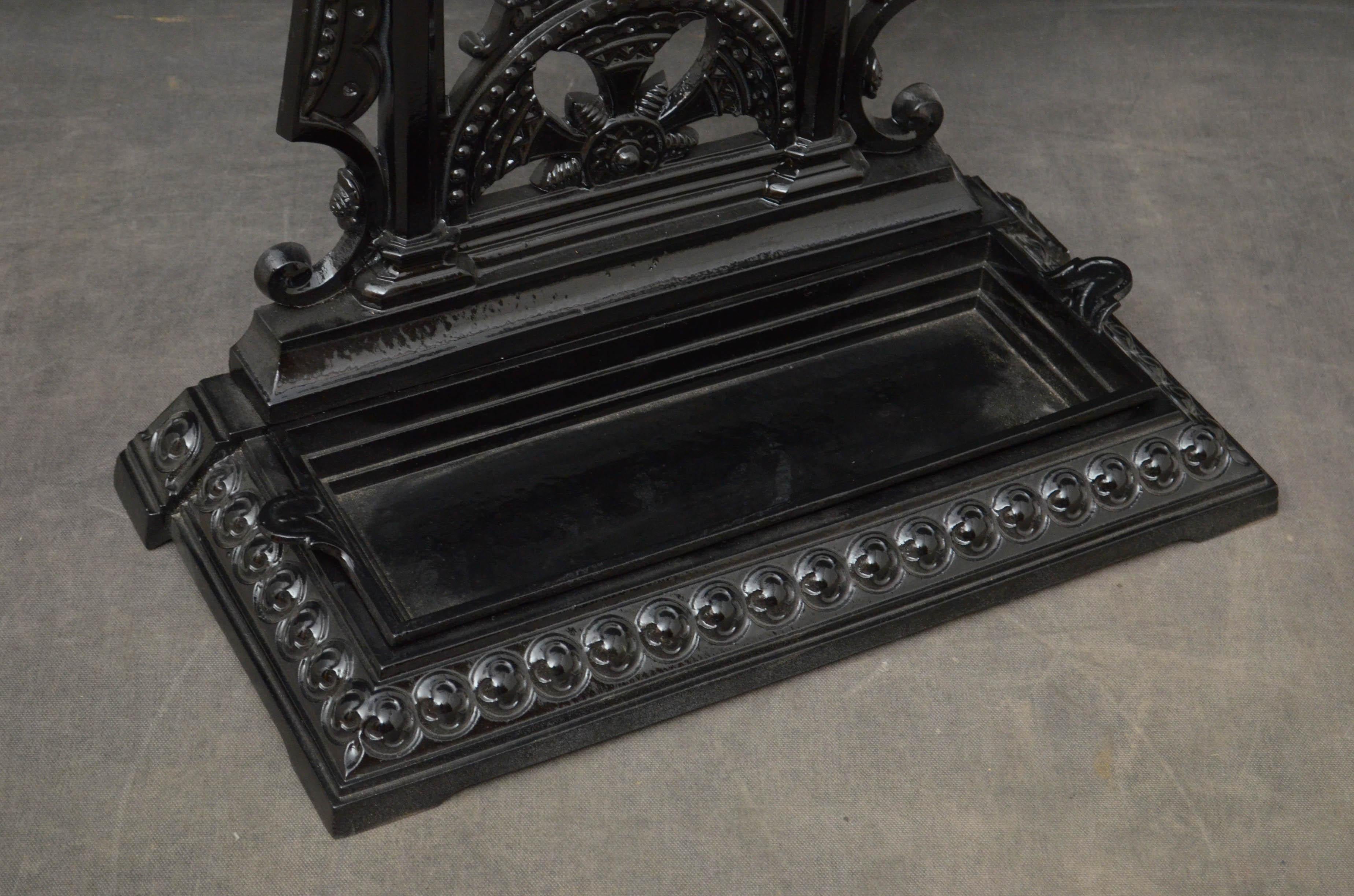 Aesthetic Movement Cast Iron Umbrella Stand 3