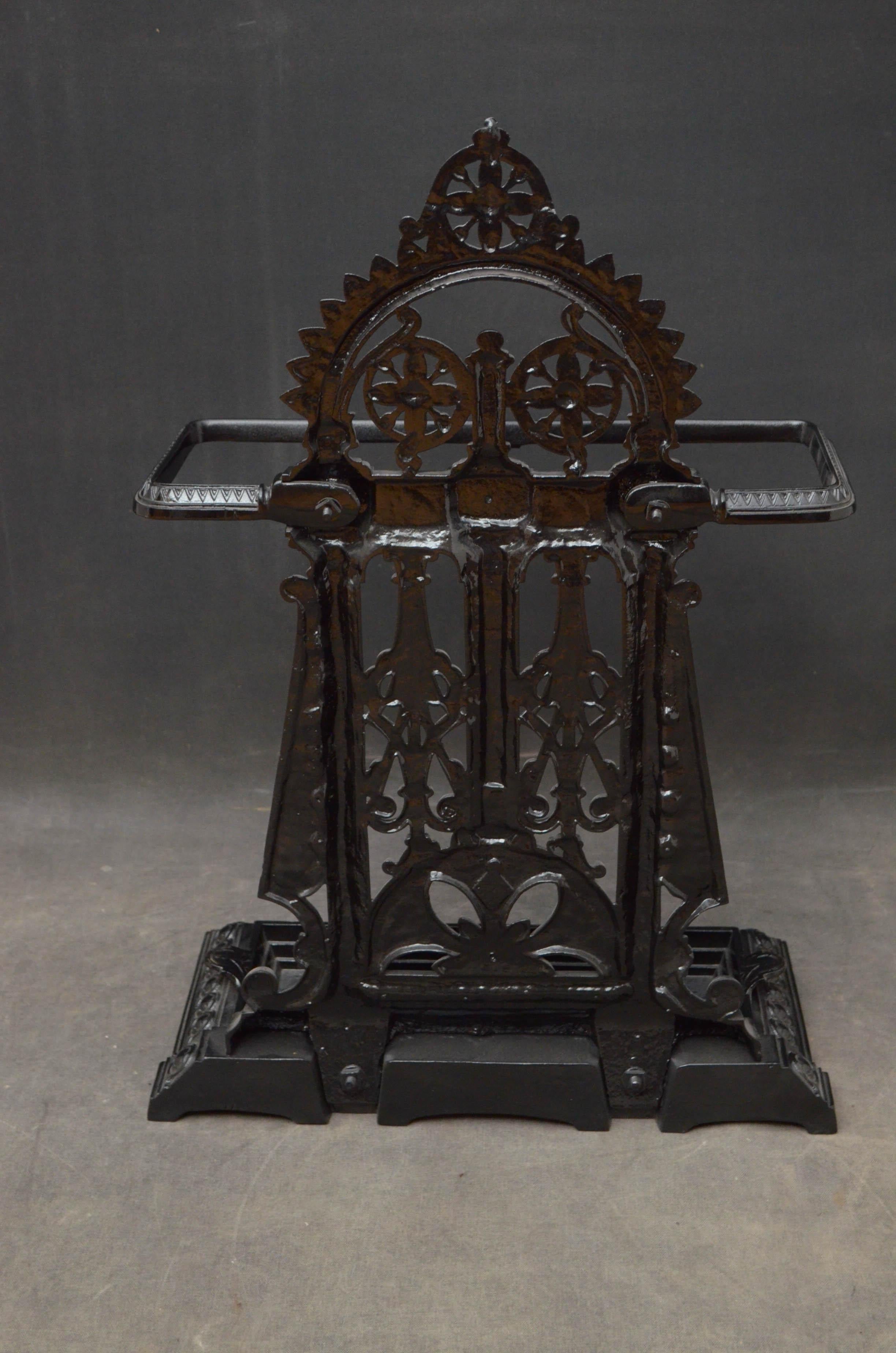 Aesthetic Movement Cast Iron Umbrella Stand 4