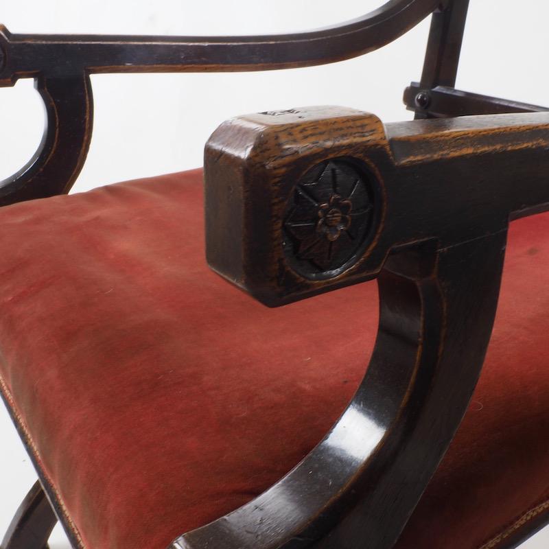Oak Aesthetic Movement Chair in the Style of A.W.N Pugin 