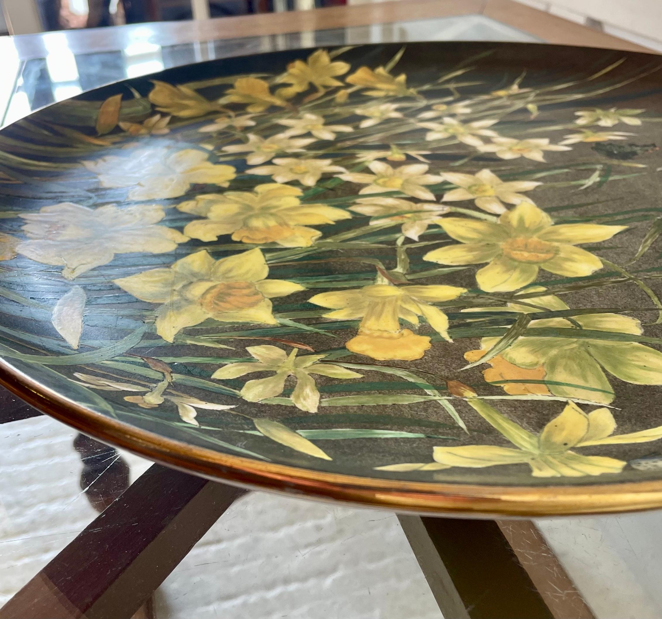 Anglais Aesthetic Movement Charger by Howell & James Designed By May J Heyworth en vente