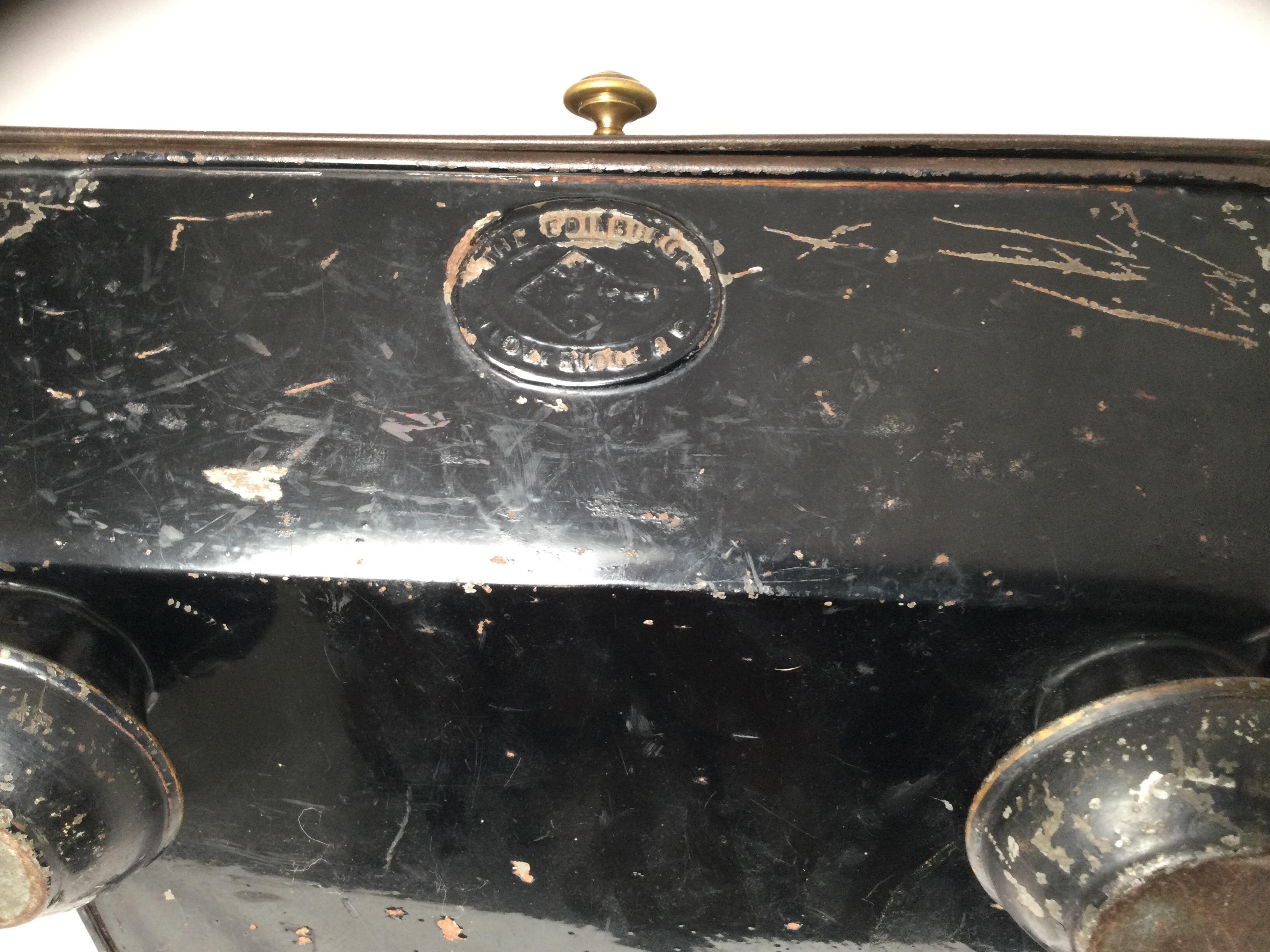 Aesthetic Movement Coal Scuttle Tinder Box, London, by H. Loveridge 3