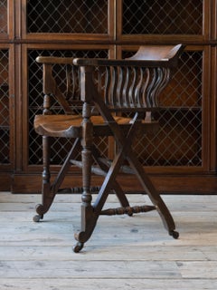 Aesthetic Movement Desk Chair in the Manner of Christopher Dresser