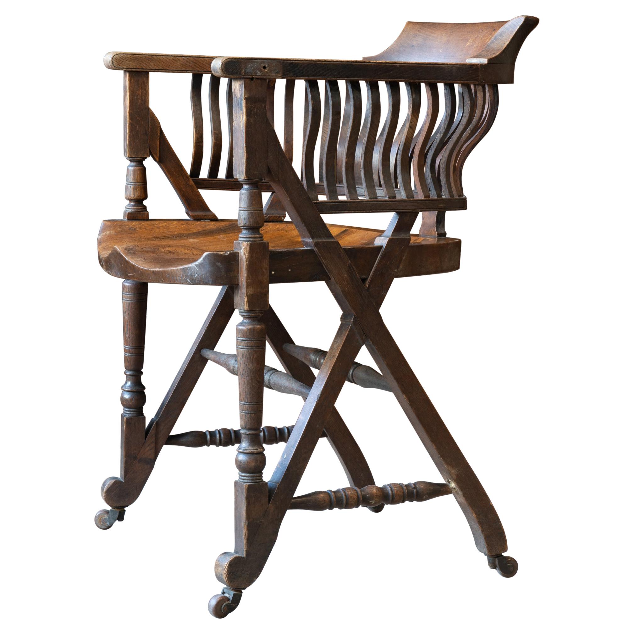Aesthetic Movement Desk Chair in the Manner of Christopher Dresser