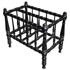 Aesthetic Movement Ebonised Canterbury