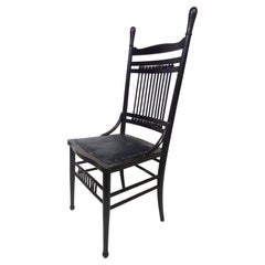 Aesthetic Movement Ebonised Side Chair Dated 1876 