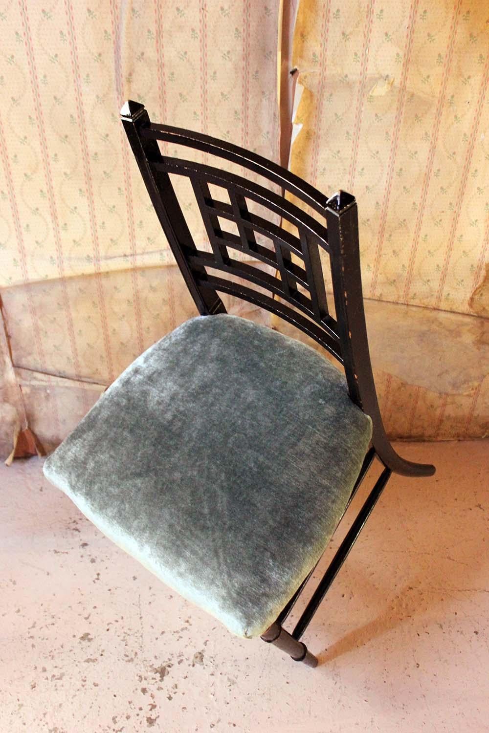 Aesthetic Movement Ebonized Side Chair in the Manner of E.W. Godwin 7