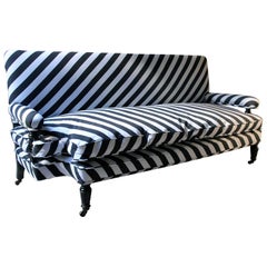 Aesthetic Movement Ebonized and Upholstered Sofa by Gillows, circa 1881