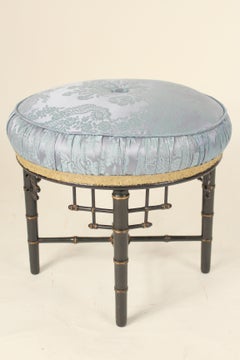 Aesthetic Movement Ebonized Bamboo Turned Bench