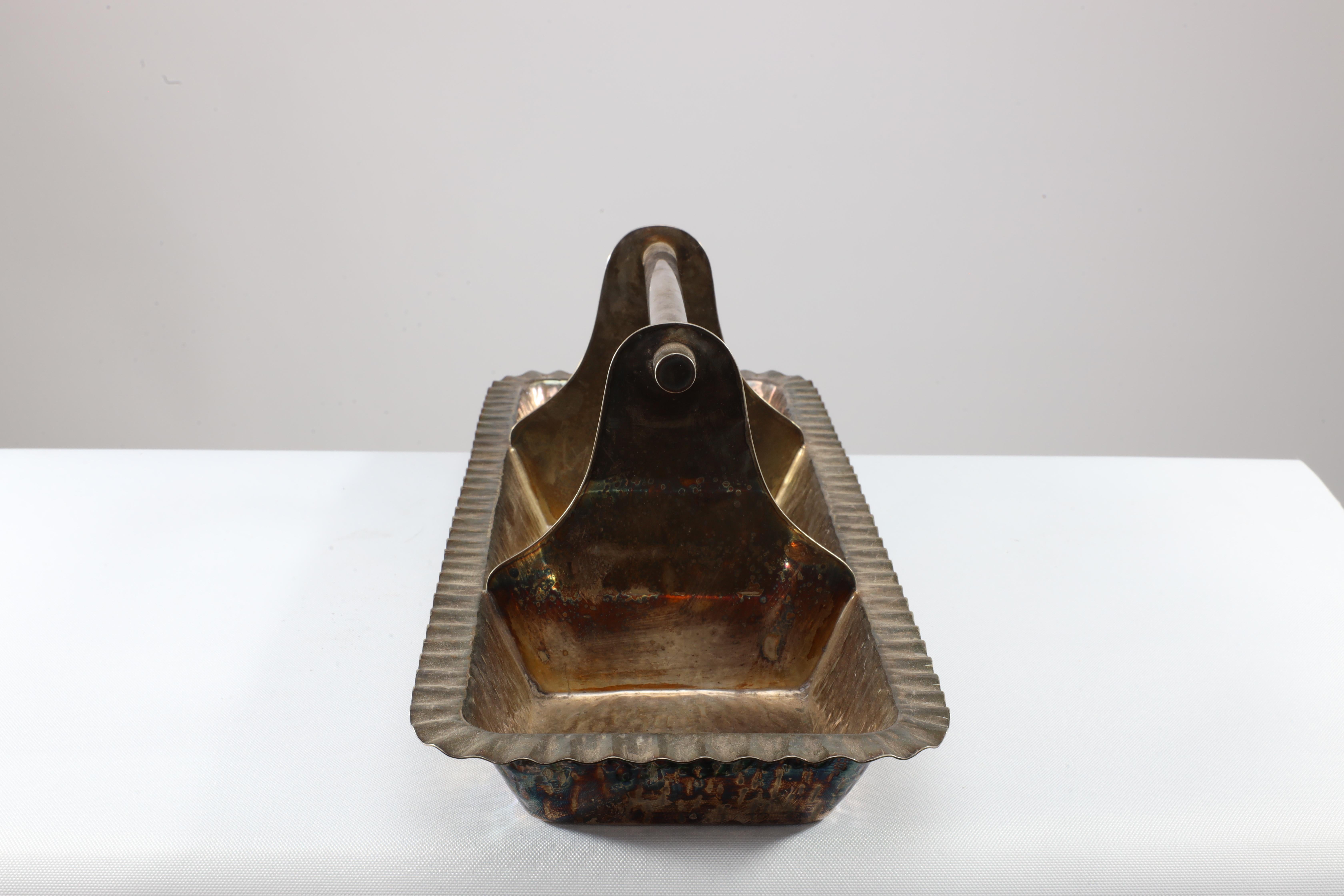 19th Century An Aesthetic Movement Electro-Plated Oblong Tray by Hukin and Heath For Sale