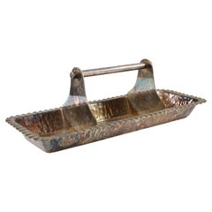 Antique An Aesthetic Movement Electro-Plated Oblong Tray by Hukin and Heath