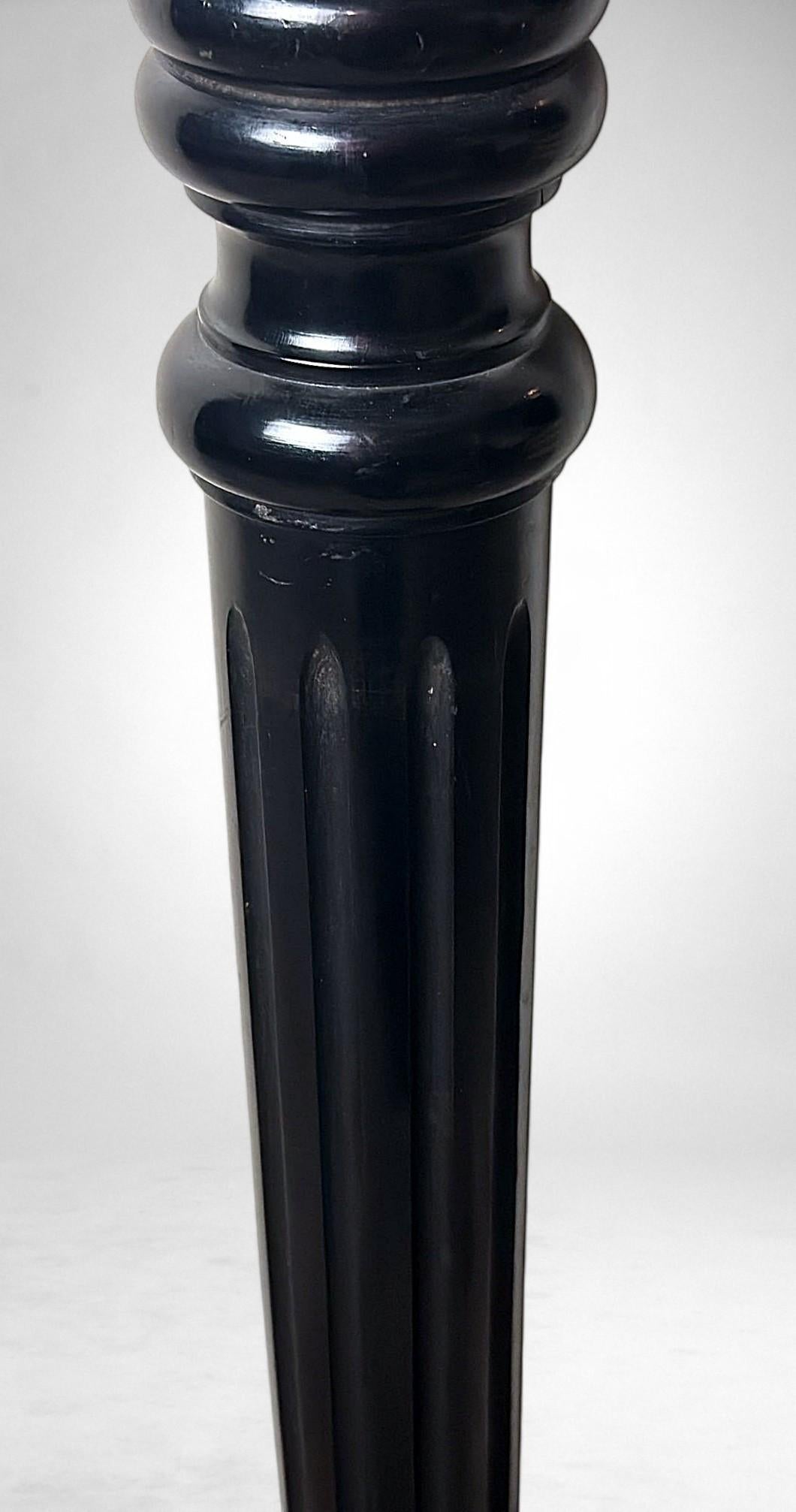 Aesthetic Movement French Ebonized Walnut Pedestal For Sale 6