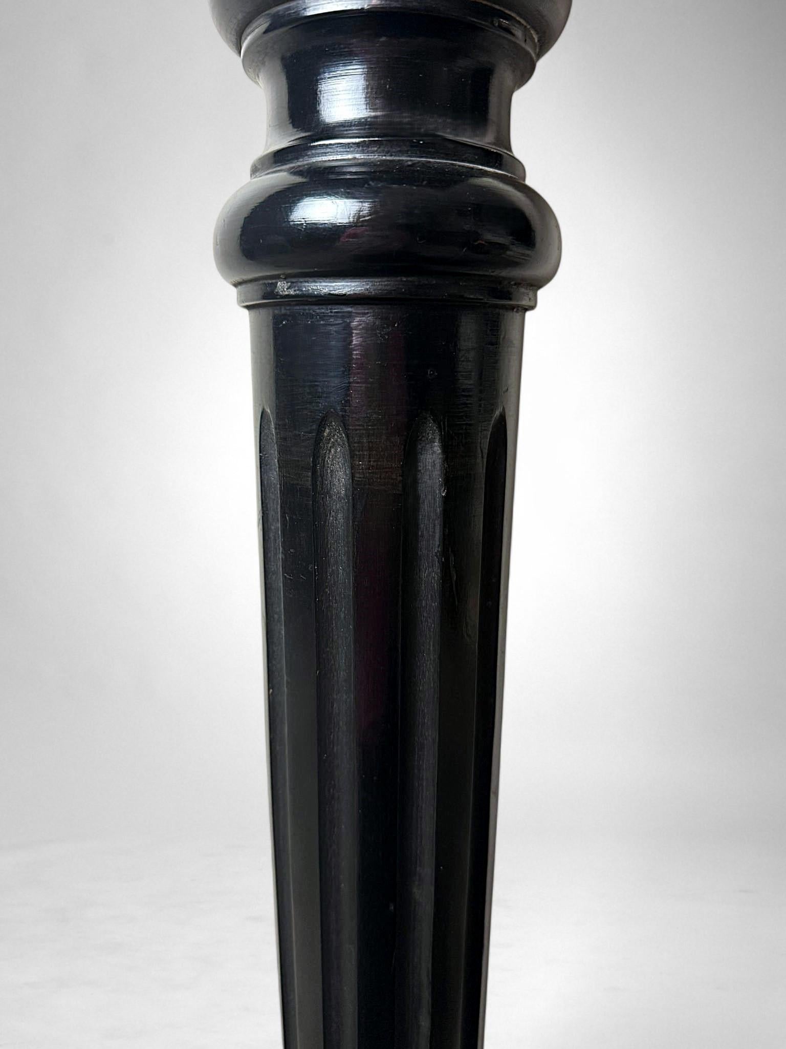 Aesthetic Movement French Ebonized Walnut Pedestal For Sale 7