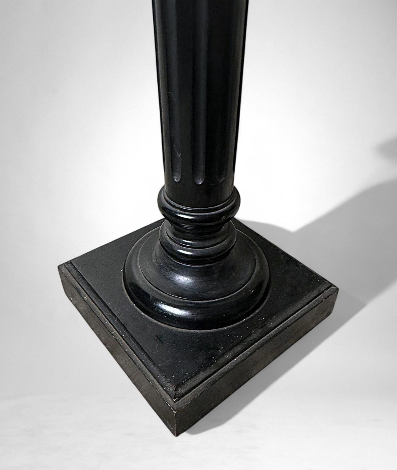 Aesthetic Movement French Ebonized Walnut Pedestal For Sale 9
