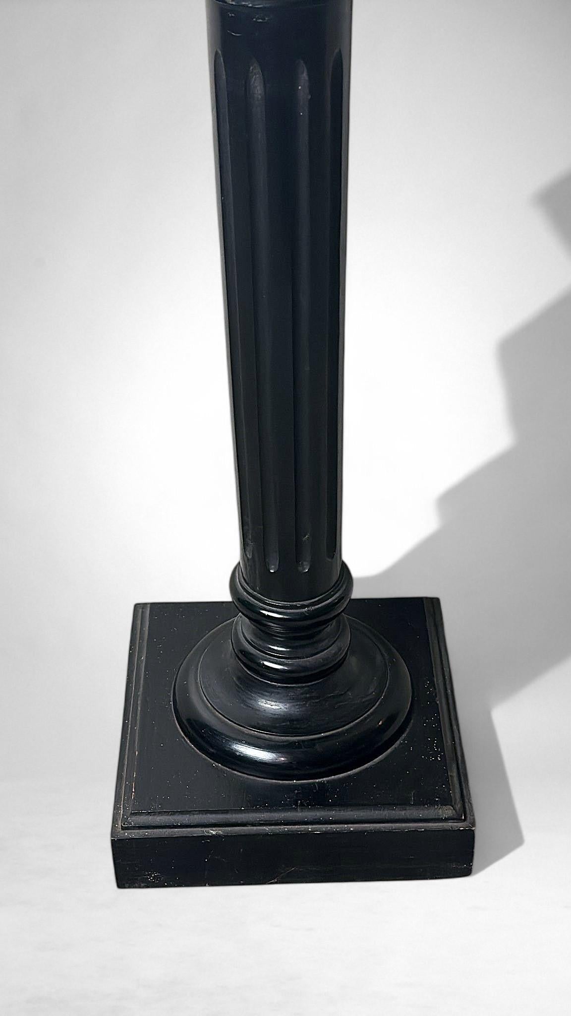 Aesthetic Movement French Ebonized Walnut Pedestal For Sale 10