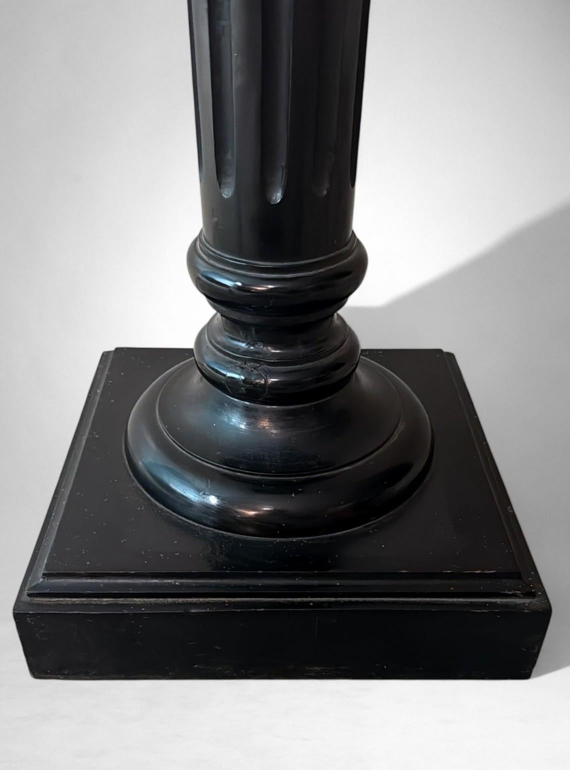 Aesthetic Movement French Ebonized Walnut Pedestal For Sale 12
