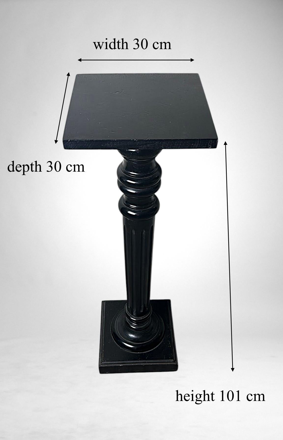 Aesthetic Movement French Ebonized Walnut Pedestal For Sale 16