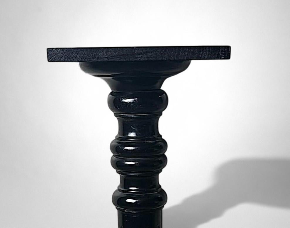 Aesthetic Movement French Ebonized Walnut Pedestal For Sale 1