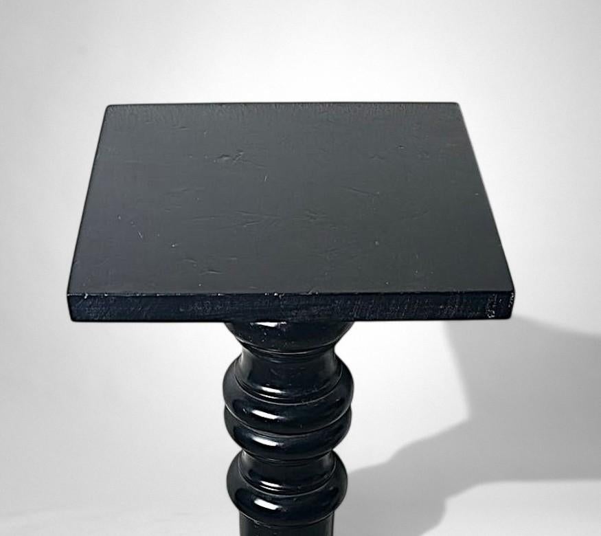 Aesthetic Movement French Ebonized Walnut Pedestal For Sale 2