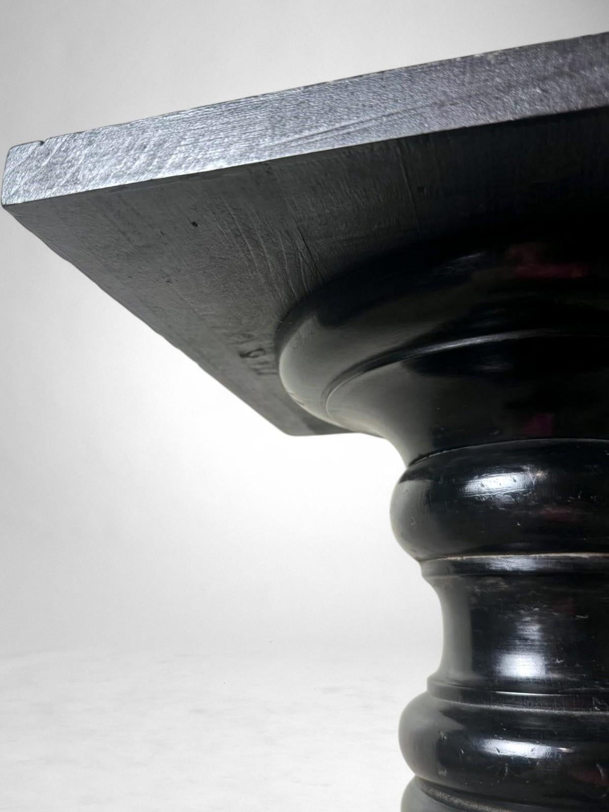 Aesthetic Movement French Ebonized Walnut Pedestal For Sale 3