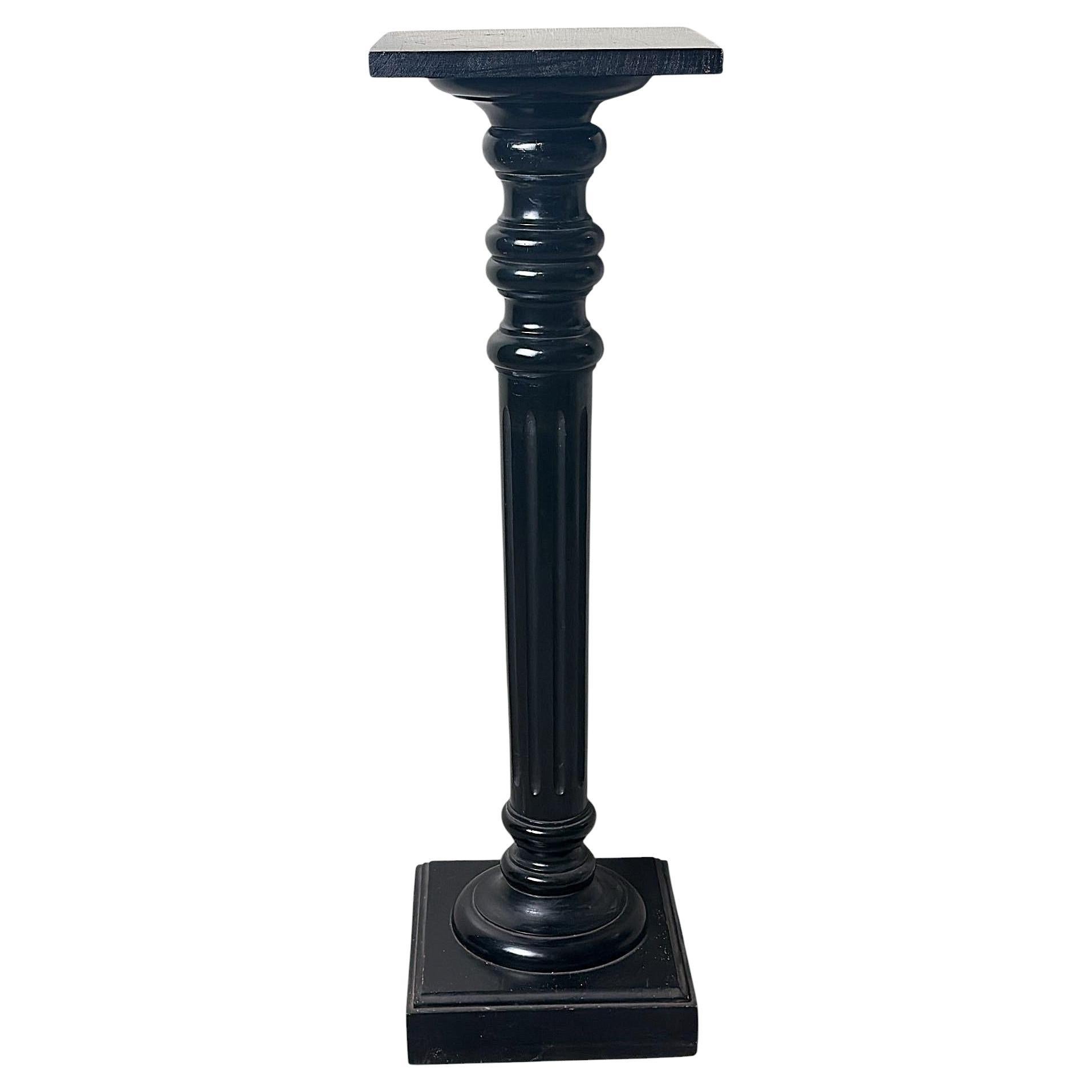 Aesthetic Movement French Ebonized Walnut Pedestal