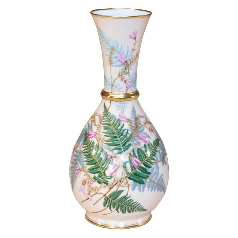 Aesthetic Movement Hand Painted Porcelain Vase For Sale