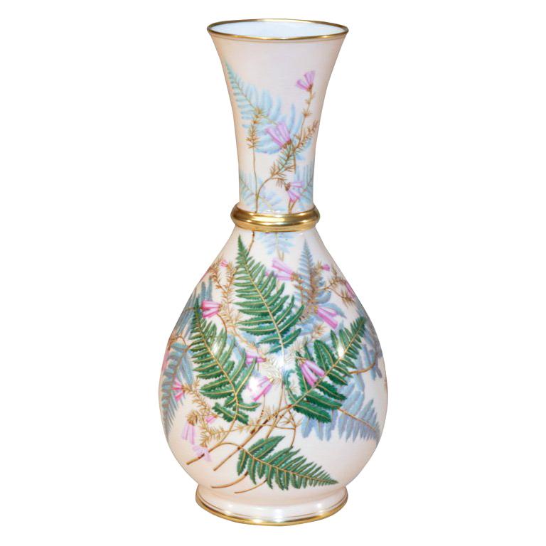 Aesthetic Movement Hand Painted Porcelain Vase For Sale at 1stDibs