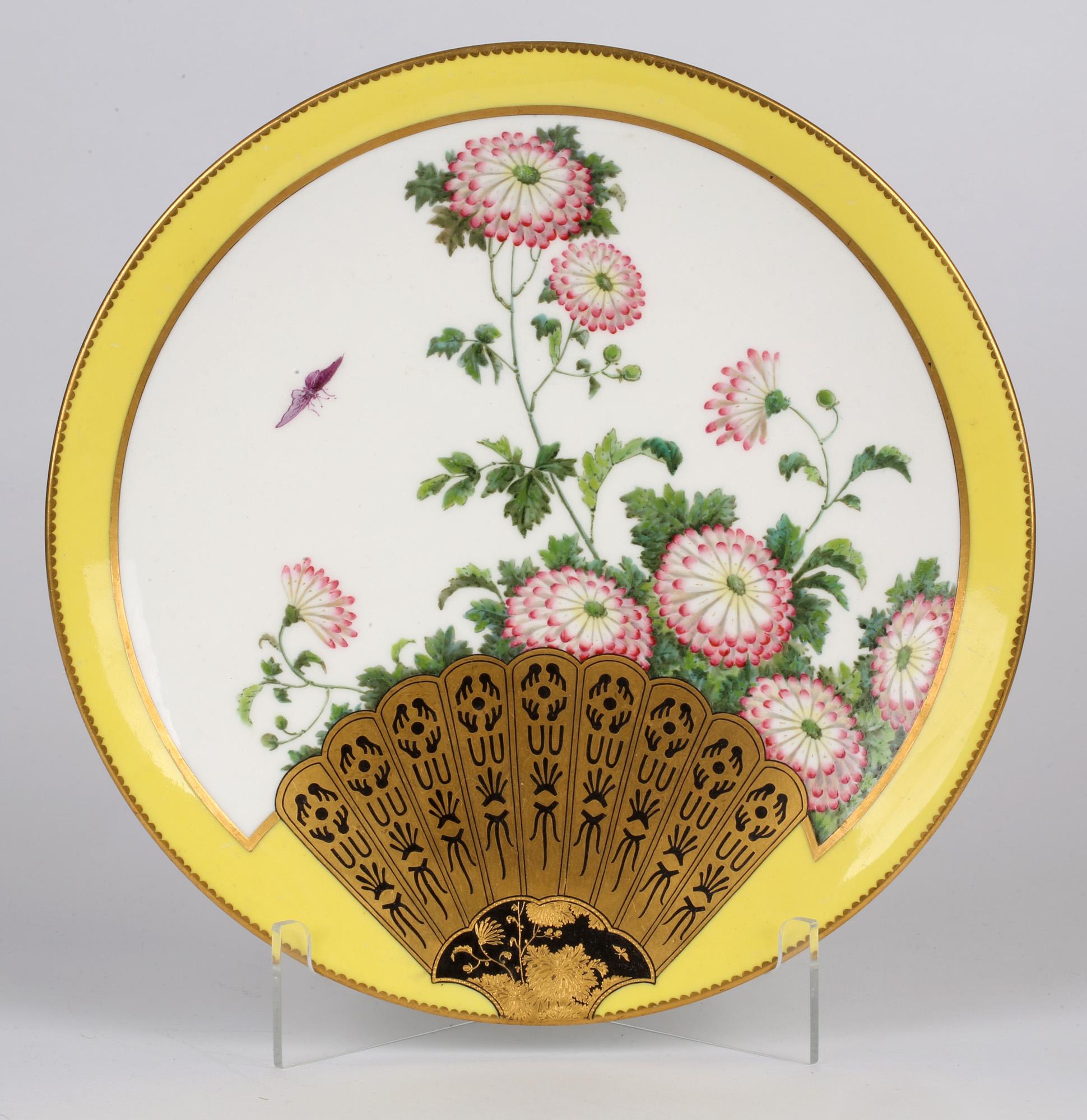 Assiette de cabinet japonaise du mouvement esthétique attribuée à Christopher Dresser en vente 3