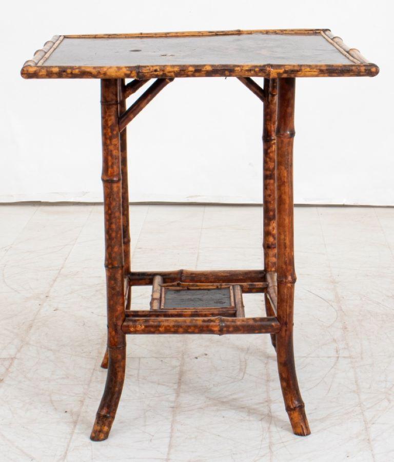Aesthetic Movement Lacquered Bamboo Accent Table For Sale 6