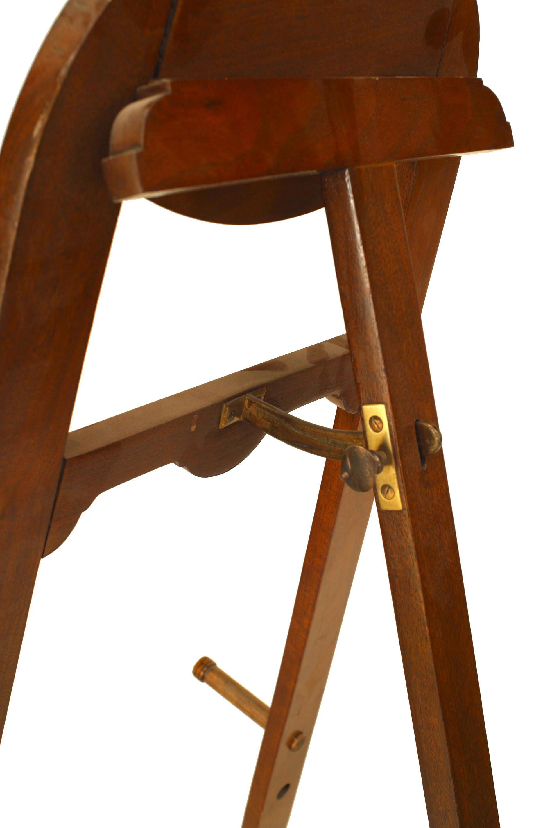Arts and Crafts Aesthetic Movement Mahogany Easel For Sale