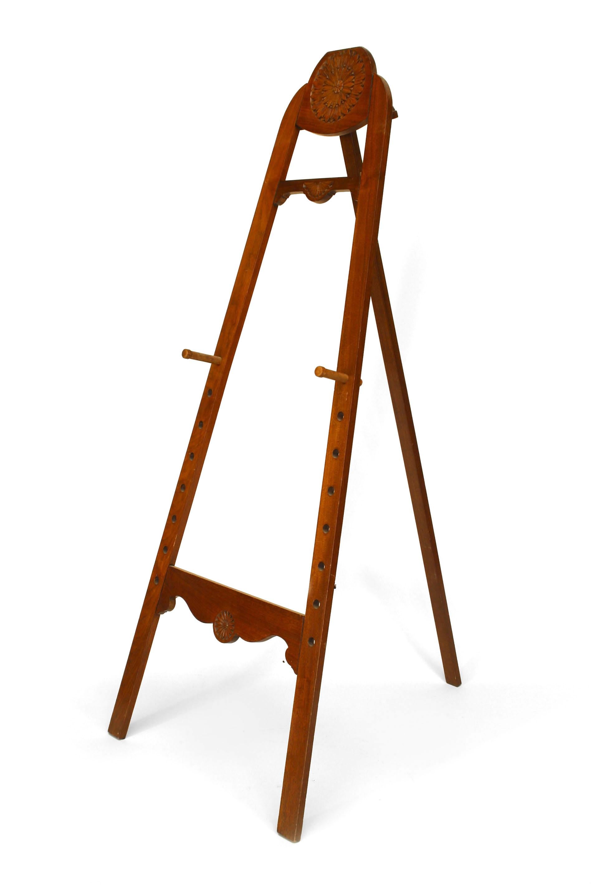 British Aesthetic Movement Mahogany Easel For Sale