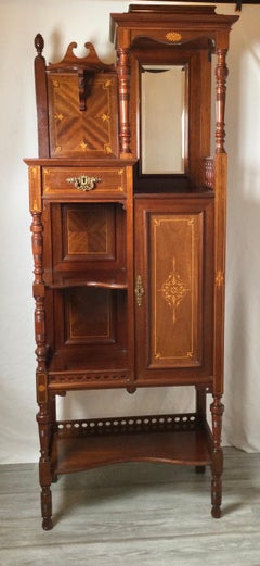 Aesthetic Movement Mahogany Étagère with Cabinet