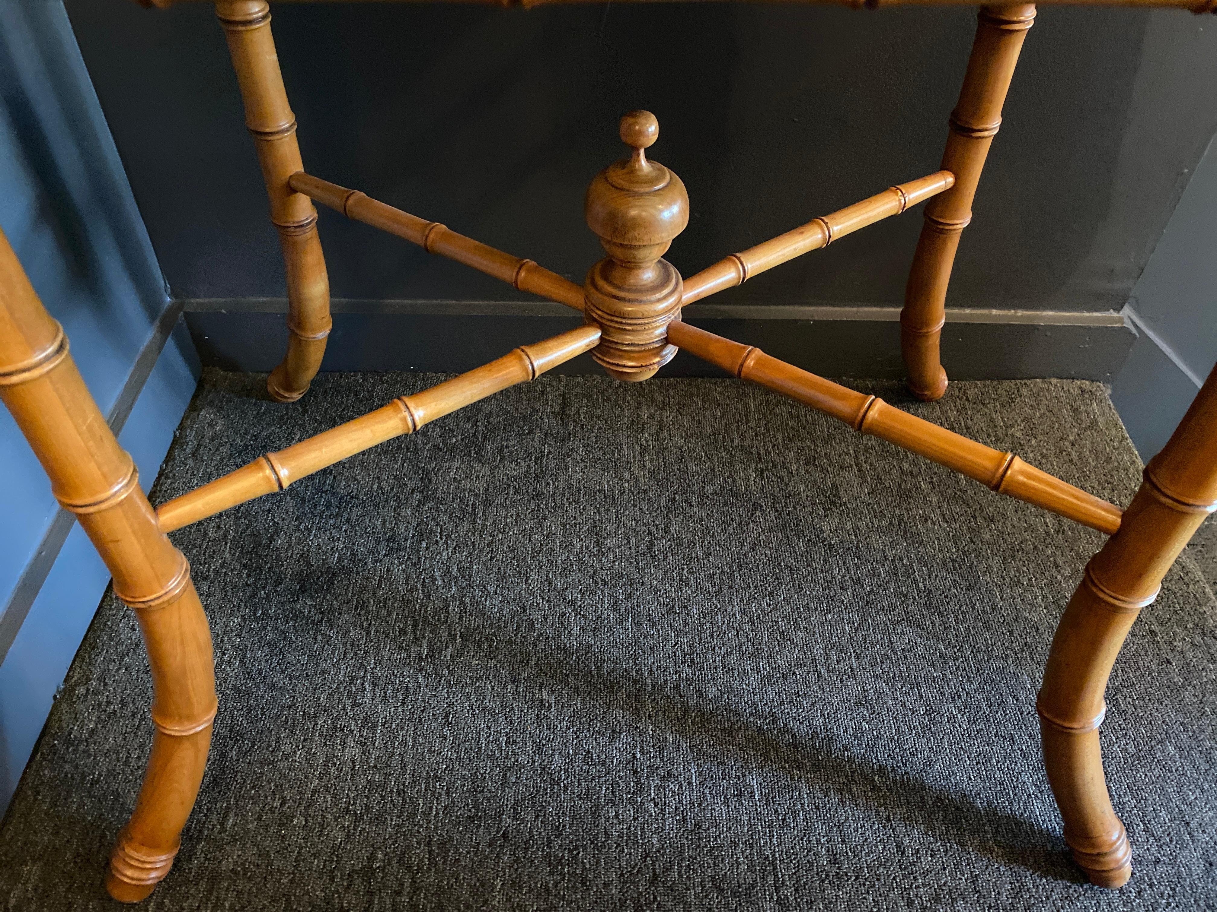 Aesthetic Movement, Maple Faux Bamboo Side Table Attributed to RJ Horner 6