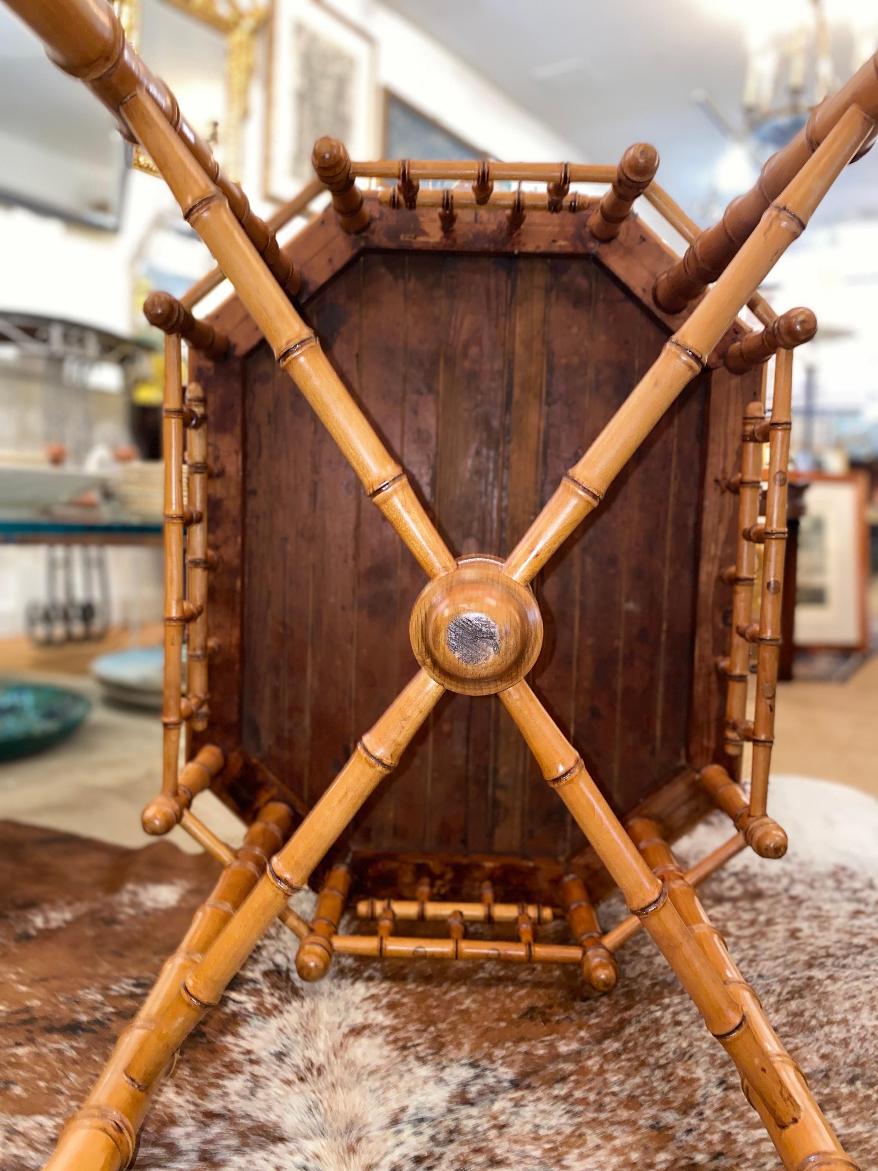 Aesthetic Movement, Maple Faux Bamboo Side Table Attributed to RJ Horner 8