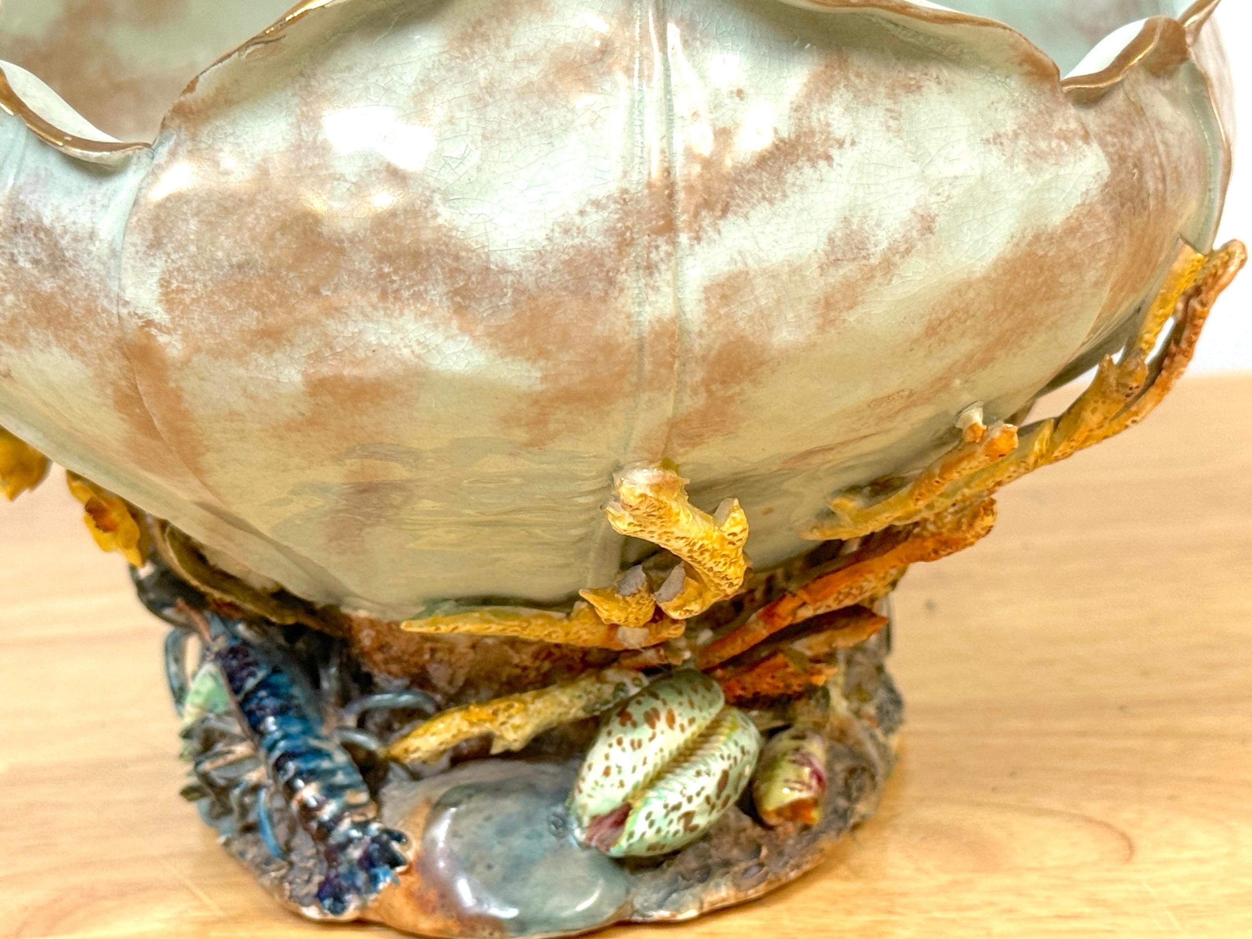Aesthetic Movement Marinemotiv Steinzeugschale von Doulton Lambeth, um 1880 im Angebot 5
