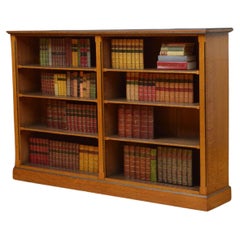 Antique Aesthetic Movement Oak Open Bookcase
