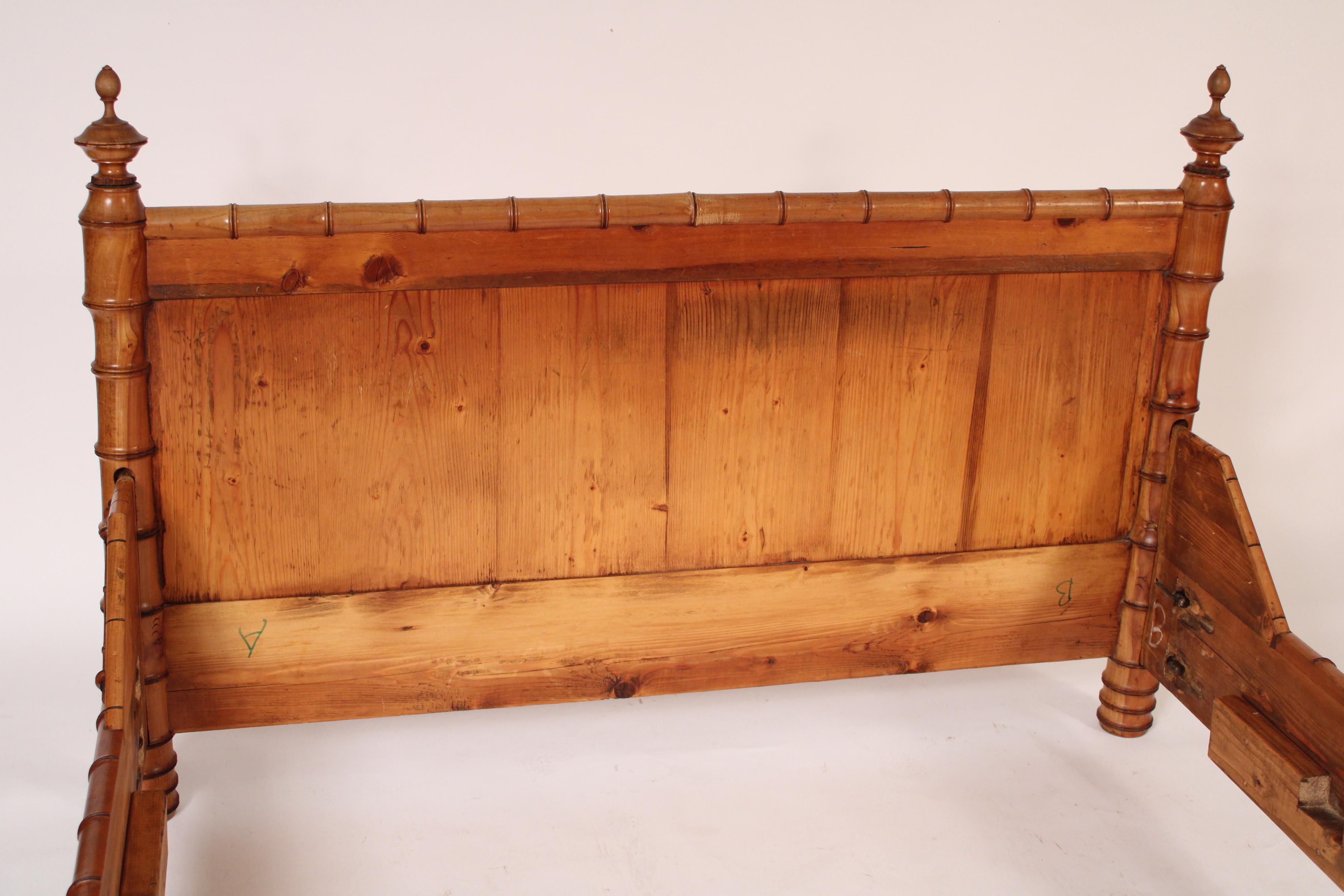 Aesthetic Movement Pine and Birch Bedframe For Sale 7