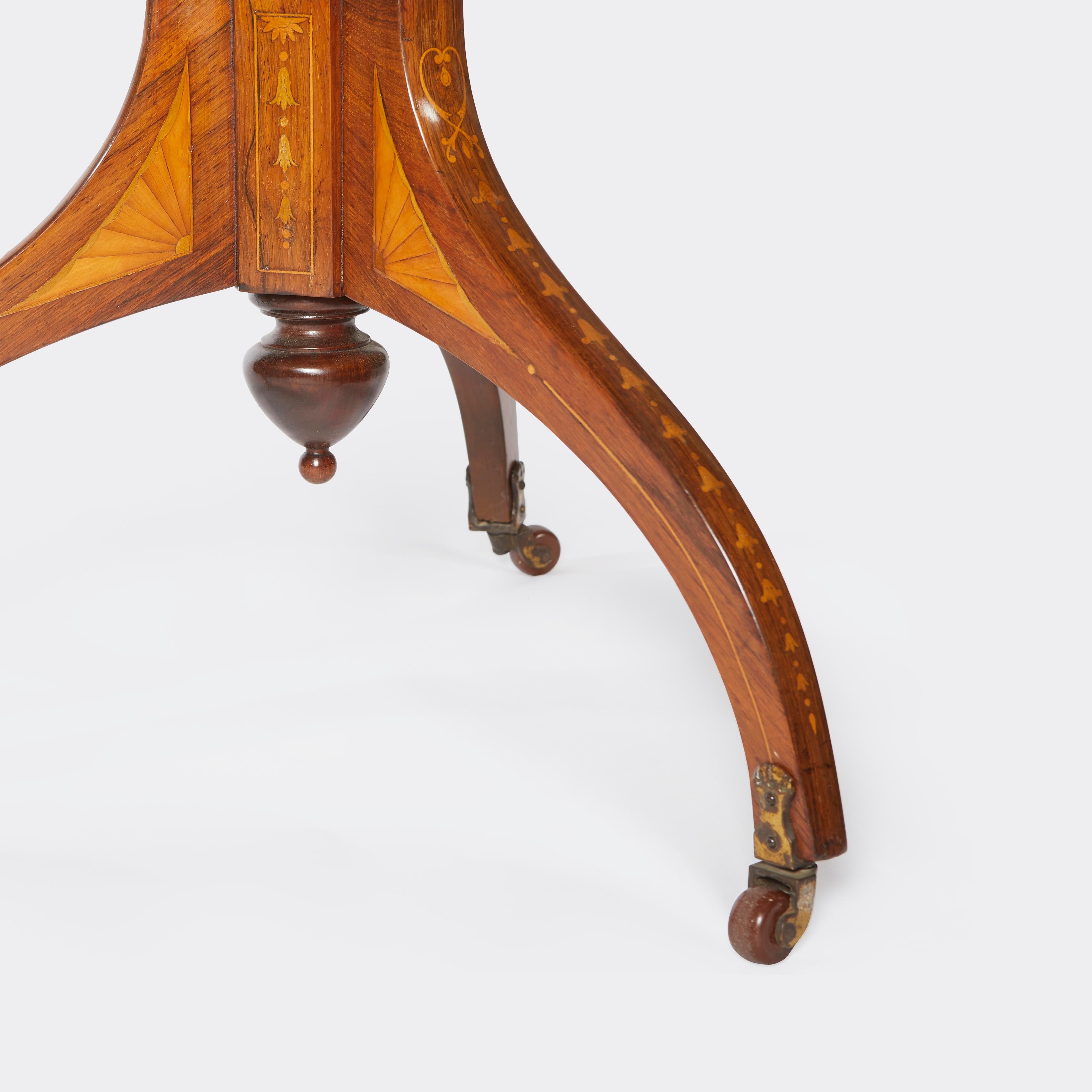19th Century Aesthetic Movement Rosewood Side Table In Good Condition In New York, NY
