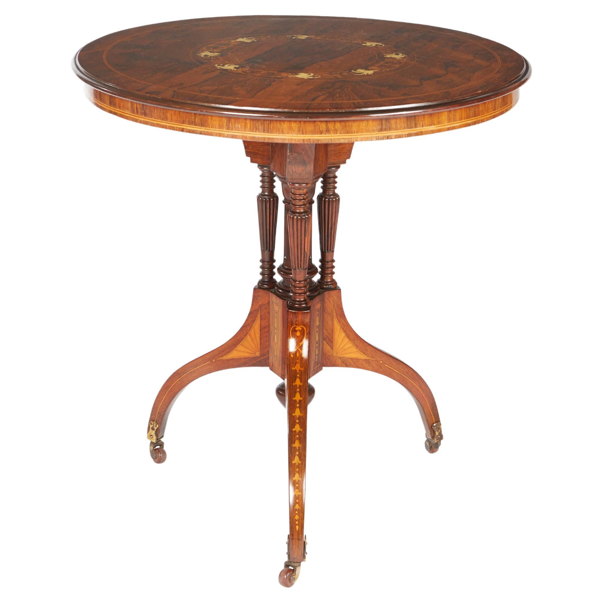 Aesthetic Movement Rosewood Side Table