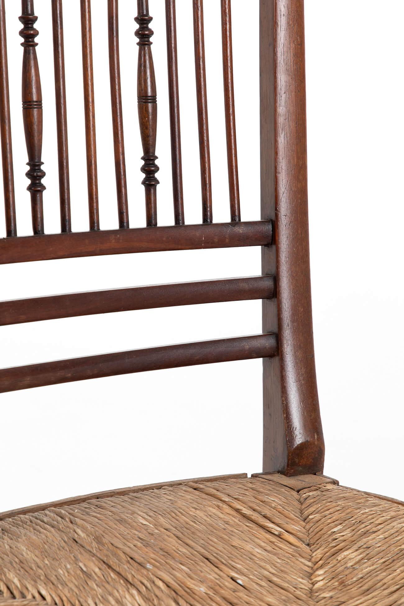 Aesthetic Movement Side Chair in Walnut by E.W. Godwin, circa 1885 For Sale 4