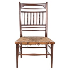 Aesthetic Movement Side Chair in Walnut by E.W. Godwin, circa 1885