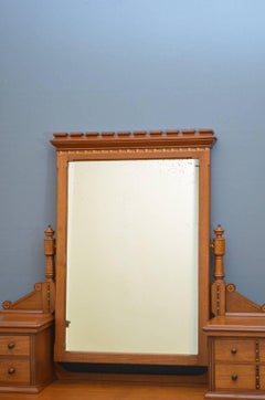 Aesthetic Movement Solid Walnut Dressing Table