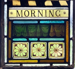 Aesthetic Movement Panneaux de porte en verre teinté et peint